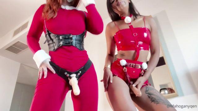 MahoganyQen – SANTAS GOT SOME COCKS Double XMass Pegging feat Saint Shinaina