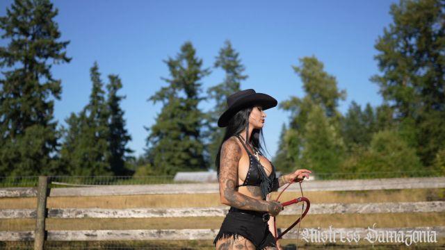 Mistress Damazonia – Outdoor Intense Whipping At The Ranch