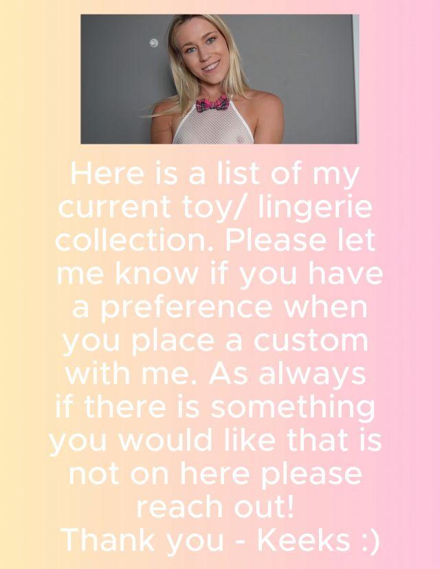 Keeks 3005 – Toylingerie Collection For Customs